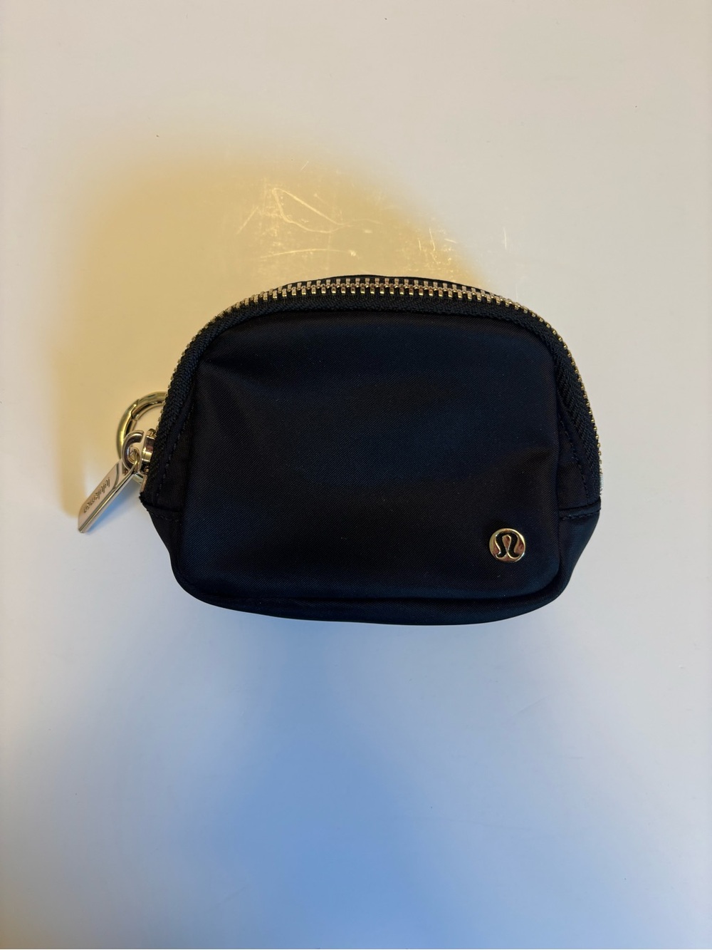 lululemon Everywhere Belt Bag Nano Black with Gold Hardware